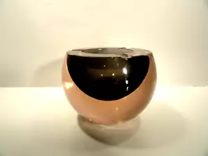 Vintage Large Murano Green Glass Orb / Ball Ashtray - Picture 1 of 4