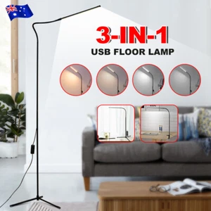 Industrial Led Floor Lamp Tripod Standing for Living Room Bedroom Home Dimmable - Picture 1 of 12