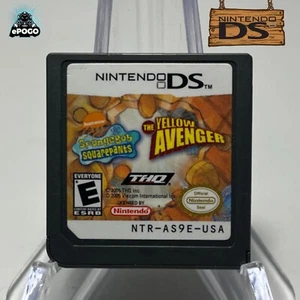 Bob Esponja Pantalones Cuadrados El Vengador Amarillo (Nintendo DS 2005) Juego ENVIADO HOY - Imagen 1 de 1