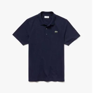 MAGLIA POLO T SHIRT UOMO LACOSTE L1230 00 166 GG2709 COTONE BLU ORIGINAL PE 2022 - Picture 1 of 1