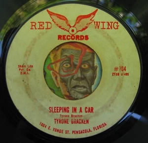 HEAR Tyrone Bracken 45 Sleeping In A Car / Two People Fall In R&B mod Mad Mike - Picture 1 of 2