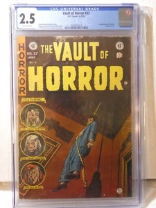 Vault of Horror #37 E.C. Fumetti 1954 CGC 2,5 OW pagine da appendere copertina - Foto 1 di 2