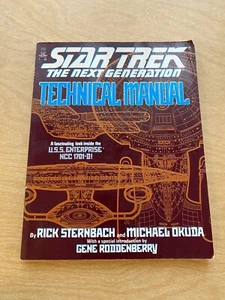 Star Trek The Next Generation: Technical Manual by Rick Sternbach 1991 Book Vintage - Bild 1 von 12