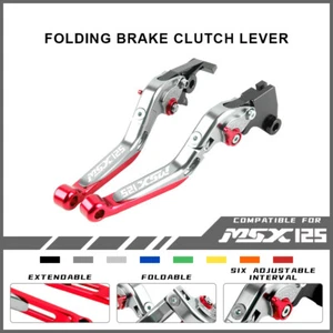Motorcycle Brake Clutch Adjustable Folding Lever For HONDA GROM MSX125 13-20 - Picture 1 of 12