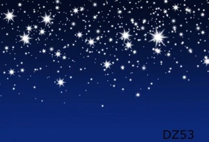 Blue Sky Christmas Star 7X5FT Vinyl Studio Backdrop Photography Photo Background - Picture 1 of 6