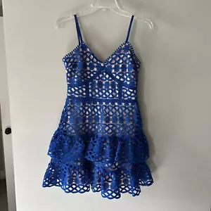 Lulus Party Mini Dress Sz XS Royal Blue - Picture 1 of 16