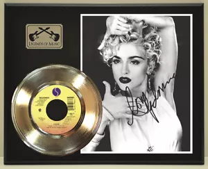 Madonna "Vogue" Reproduction Signed Record Display Wood Plaque - Picture 1 of 4