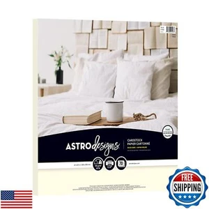 Astrodesigns Crafting Cardstock, 12" x 12", 65 lb/176 gsm, Cream, 70 Sheets ( - Picture 1 of 5