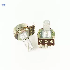 2×16mm Noble B1K 1K Linear Taper Potentiometer 15mm D Shaft Solder Lug Terminals - Picture 1 of 5