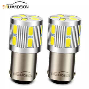 2pcs Blanc DC 10-30V BA15D 1142 5630 17 LED Ampoule Camping Car Caravane Bateau - Foto 1 di 8