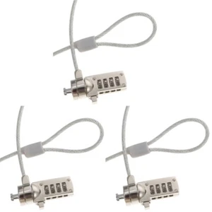 3 PCS Wire Rope Notebook Lock and Security Cable Laptop Accessory - Bild 1 von 12