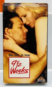 9 1/2 Weeks (VHS, R-Rated Version) Mickey Rourke Kim Basinger - VG - Imagen 1 de 6