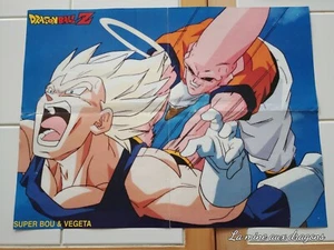 Grand Poster Dragon Ball Z Card Goku Buu Vegeta Buuhan mangas vintage - Picture 1 of 2