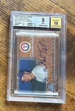 2005 National Pastime Auto Silver #FNB-MT Mark Teixeira /225 BGS 9/10 #S3383