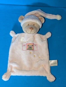 NICOTOY SIMBA BÄR TEDDY ZIPFELMÜTZE ROSA SCHMUSETUCH KUSCHELTUCH COMFORTER BEAR - Bild 1 von 2