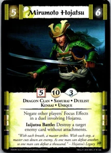 L5R CCG TDoW The Dead of WInter Mirumoto Hojatsu - Picture 1 of 1