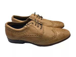 Next Hell For Leather Light Brown Brogue Style Shoes Men’s Size UK 9 EUR 43 - Picture 1 of 8