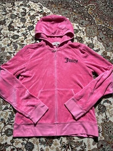 Juicy Couture Giacca Rosa Extra Large Adulto Logo Vintage Logo - Foto 1 di 12