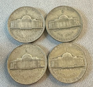 1942 P & 1943x3 (P,D,S) USA 5 Cent coins - Picture 1 of 2