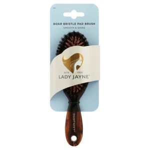 Lady Jayne Boar Bristle Pad Brush Smooth & Groom Short-Medium Fine-Normal - Picture 1 of 3