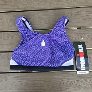 Ironman Tri Top Donna Viola Logo Supporto Triathlon Taglia S Nuovo - Foto 1 di 3