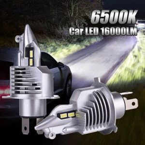 2Pcs 12000LM Car H4 LED Headlamp Bulb 6500K White Low Beam Super Bright Bulbs - Picture 1 of 12