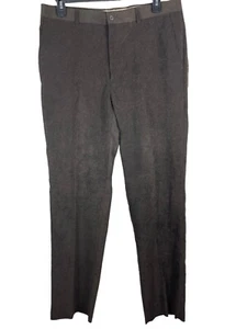 Pantalone elegante Linea Naturale uomo 36R marrone velluto a coste piatto davanti Nordstrom nuovo con etichetta - Foto 1 di 14