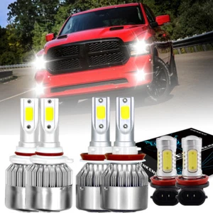 Para Dodge RAM 1500 2019 2020 - 6x faros LED blancos altos/bajos + kit de bombillas antiniebla - Imagen 1 de 11