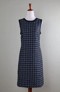 ANN TAYLOR NWT $159 Houndstooth Plaid Tweed Lined Sleeveless Dress Size 6 - Picture 1 of 6