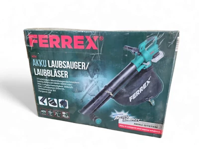 40V Akku Laubsauger Laubbläser FERREX® mit Fangsack ohne Akku Gebraucht - Bild 1 von 3
