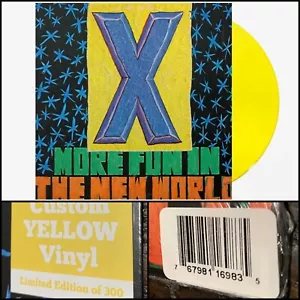 X More Fun In The New World LP Yellow Vinyl SEALED-The Knitters Devils Brigade - Picture 1 of 5