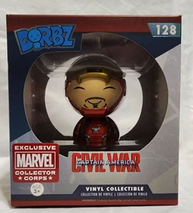 Funko Dorbz Marvel Collector Corps Civil War Iron Man Unmasked #128 Exclusive - Bild 1 von 5