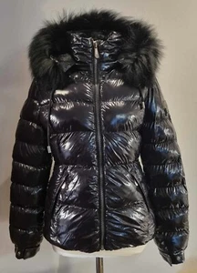 Philipp Plein Damen Bomber Jacke Steppjacke Winterjacke m Racoon Pelz Gr.40 NEU - Bild 1 von 6