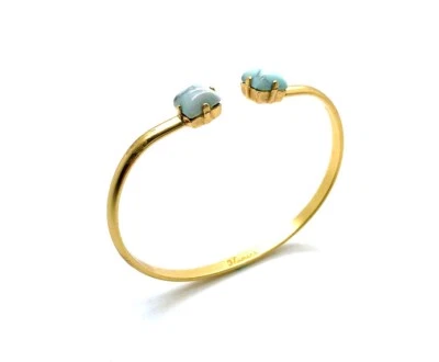 Pulsera Mariana Encantador Brazalete Howlita Turquesa China Mineral Mi Tesoro... Foto 1 de 3