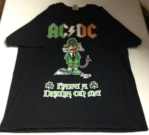 AC/DC July 1st 2015 Ireland HAVE A DRINK ON ME-DUBLIN T Shirt M Medium RARE - Picture 1 of 10