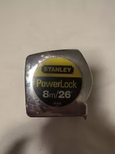Tape Measure 8 M/26 Ft. Stanley Powerlock Professional Blade - Picture 1 of 4