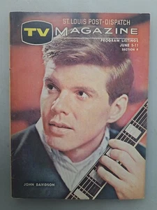 St. Louis Post-Dispatch TV Magazin 5. Juni 1966 John Davidson - Bild 1 von 2