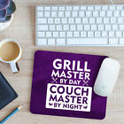 Funny Grill Master Mouse Mat Pad Couch Master by Night Gift 24cm x 19cm
