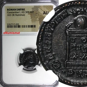 Roman Empire Constantine I AD 307-337 AE3 BI Nummus  NGC AU (025) - Picture 1 of 4