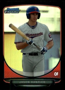 2013 Bowman Chrome Mini Black Refractors #151 Jason Kanzler /25