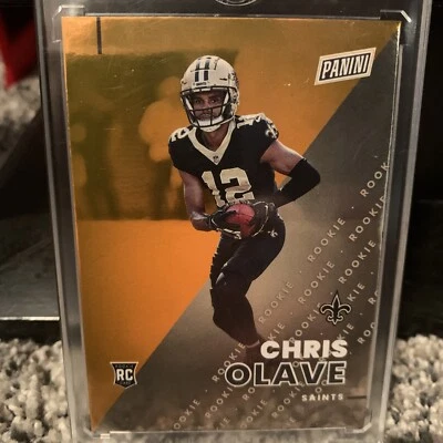 2022 " The National " CHRIS OLAVE  #'d /199 Orange SP Rookie RC #RC8 SAINTS - Image 1 of 4
