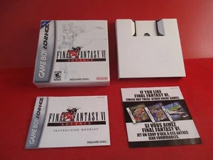 Final Fantasy VI Nintendo Game Boy Advance Original EMPTY Box & Manual ONLY - Picture 1 of 10