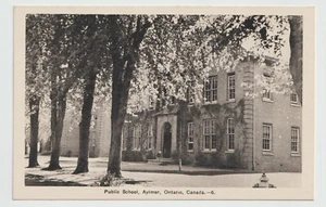 Aylmer Ontario Postcard Public School Elgin County Pub. PECO Unused - Bild 1 von 2