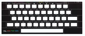 TIMEX TC 2048 Tastatur Abdeckung / Überlagerung. Schwarz. Keyboard overlay. NEW - Bild 1 von 1