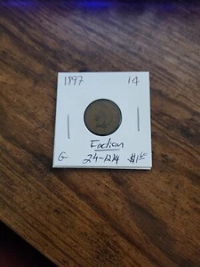 1897 Indian Cent, G - Picture 1 of 2