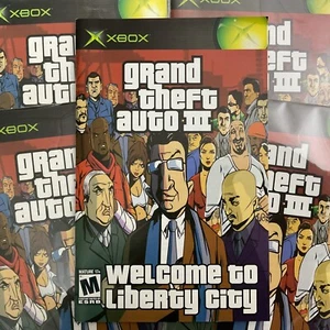 Grand Theft Auto III 3 Original Microsoft XBOX Manual de Instrucciones Solo - Imagen 1 de 9