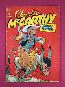 SCARCE KEY! 1949 CHARLIE MCCARTHY #1 G - DELL Cowboy Detective EDGAR BERGEN - Picture 1 of 5
