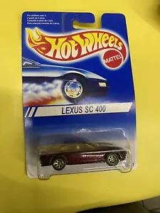1994 Hot Wheels NIP LEXUS SC400 Burgundy w/Gold 7 Spokes Excellent Condition - Picture 1 of 7