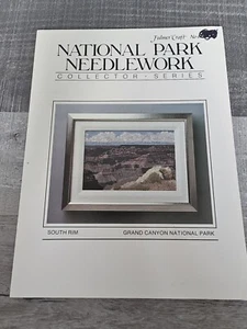 Cross Stitch Pattern Leaflet National Park Needlework South Rim 1987 VTG 121b - Picture 1 of 3