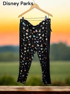 Authentic Disney Parks Leggings Womens Mickey Mouse Ankle Cropped Size 7/8 New - Picture 1 of 6